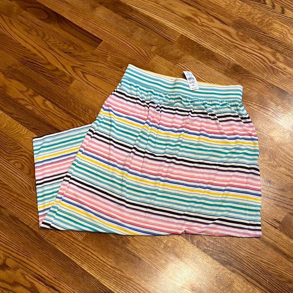 Loft Festive Soft Rayon Skirt NWT